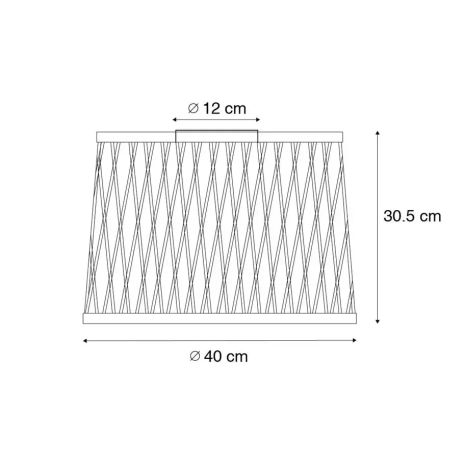 Qazqa plafondlampen buiten calamus zwart e27
