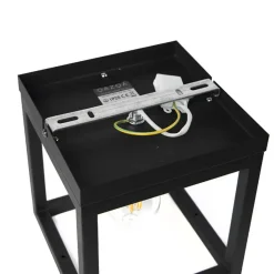 Qazqa plafondlampen cage zwart e27