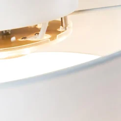 Qazqa plafondlampen drum led wit geïntegreerde led