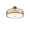 Qazqa plafondlampen drum duo bruin e27