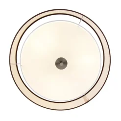 Qazqa plafondlampen drum duo bruin e27
