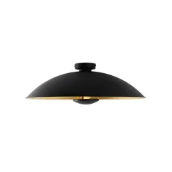 Qazqa plafondlampen emilienne zwart e27