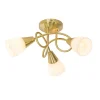 Qazqa plafondlampen inez goudkleurig e14