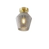 Qazqa plafondlampen karce goudkleurig e27