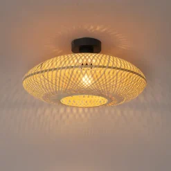 Qazqa plafondlampen ostrava crème e27