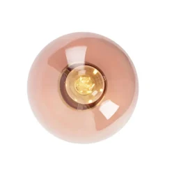 Qazqa plafondlampen pallon roze e27