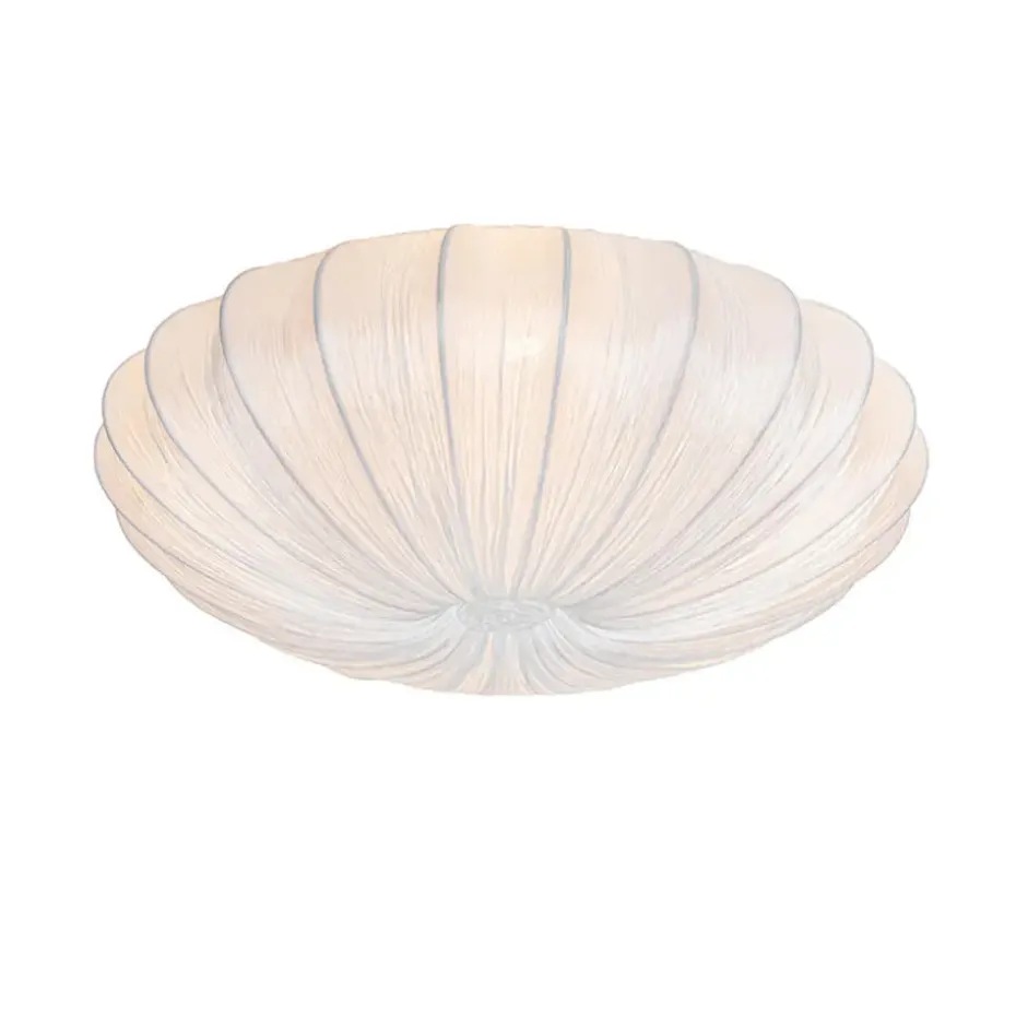 Qazqa plafondlampen plu wit e27
