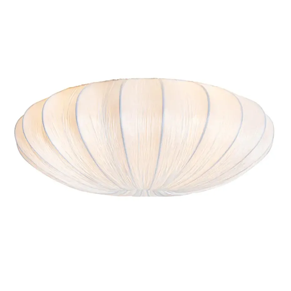 Qazqa plafondlampen plu wit e27