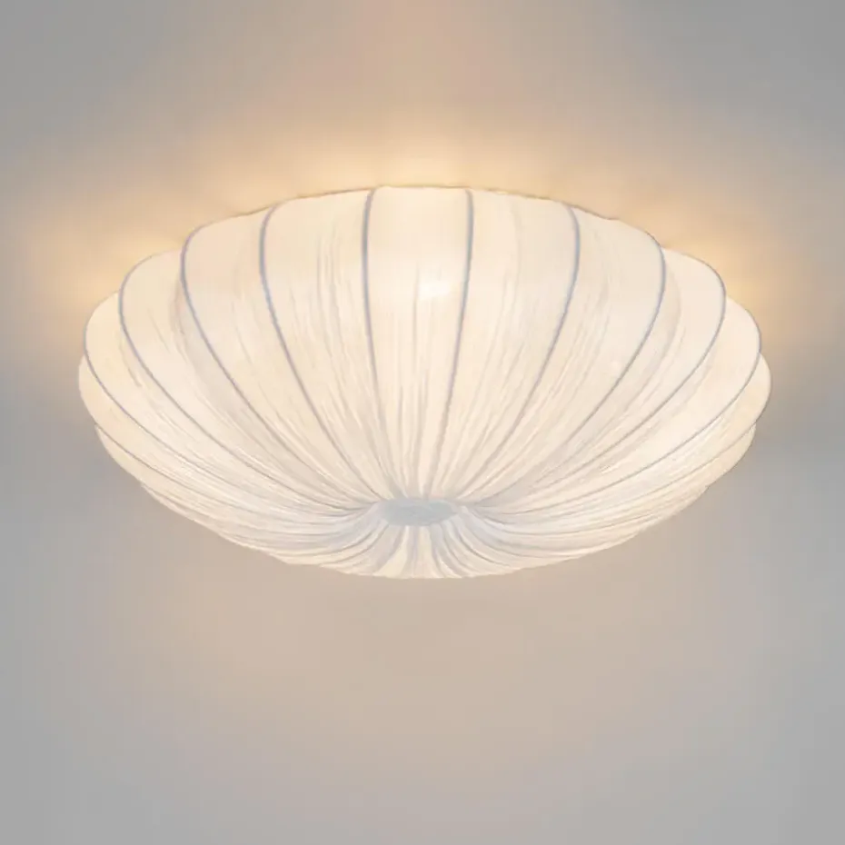 Qazqa plafondlampen plu wit e27