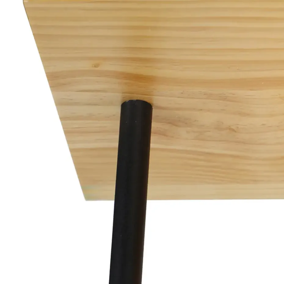 Qazqa plafondlampen shelf zwart e27