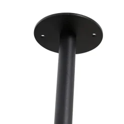 Qazqa plafondlampen shelf zwart e27