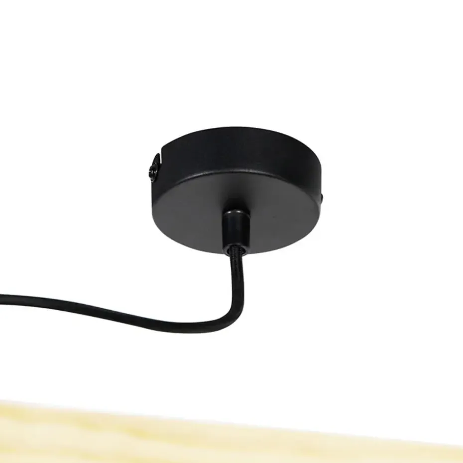 Qazqa plafondlampen shelf zwart e27
