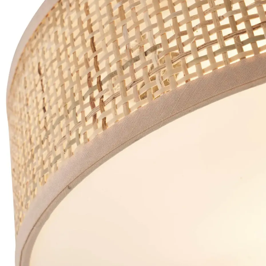 Qazqa plafondlampen trammy crème e27