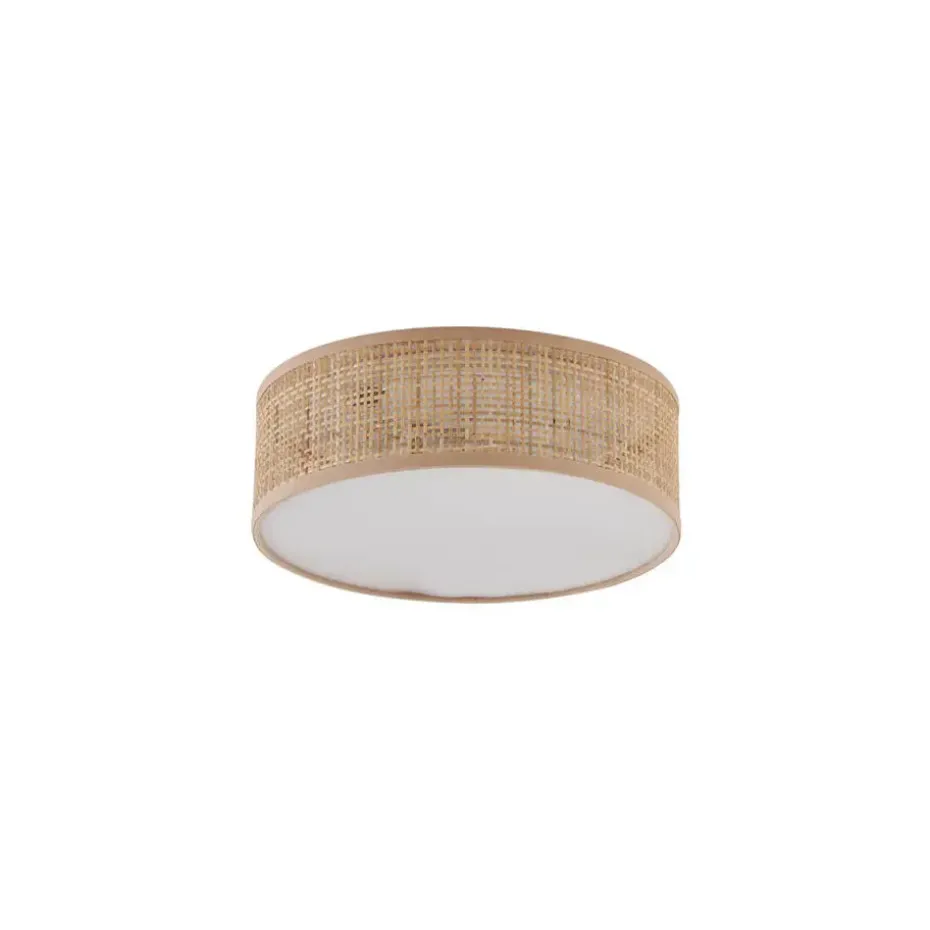 Qazqa plafondlampen trammy crème e27
