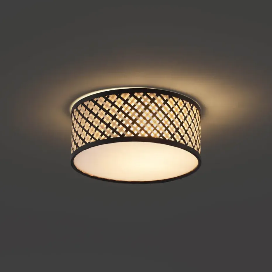 Qazqa plafondlampen tremmo crème e27