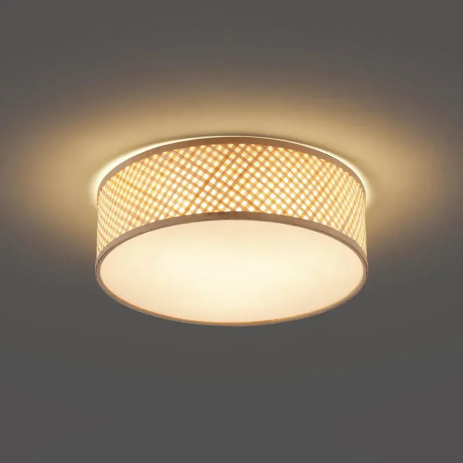 Qazqa plafondlampen tremmo crème e27