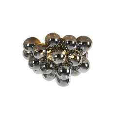 Qazqa plafondlampen uvas zwart g9