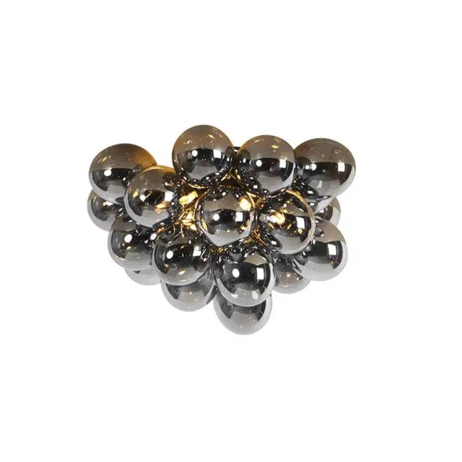Qazqa plafondlampen uvas zwart g9