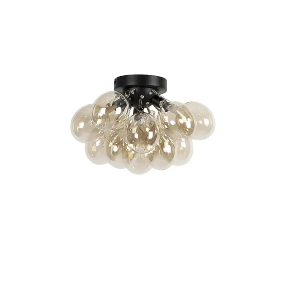 Qazqa plafondlampen uvas goudkleurig g9