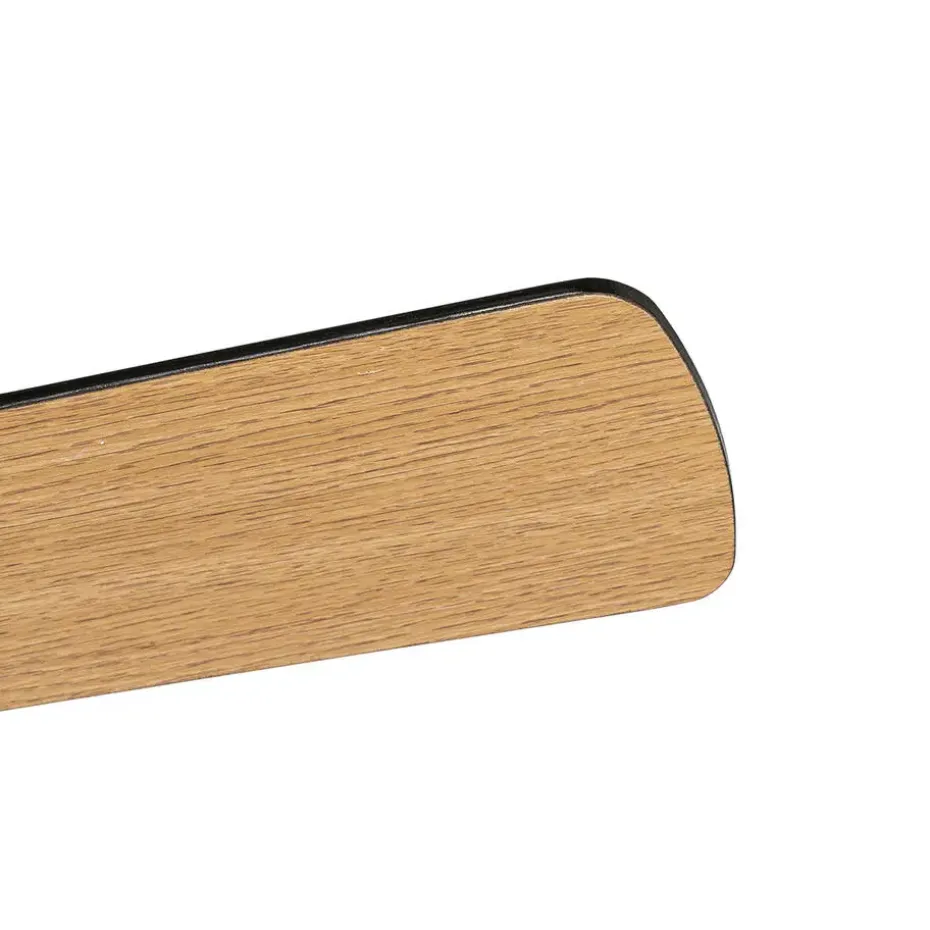 Qazqa plafondventilatoren mistral zwart e14