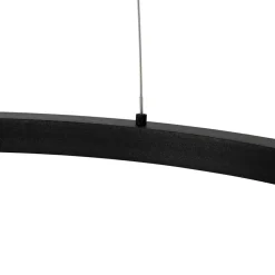 Qazqa professional hanglampen girello zwart geïntegreerde led