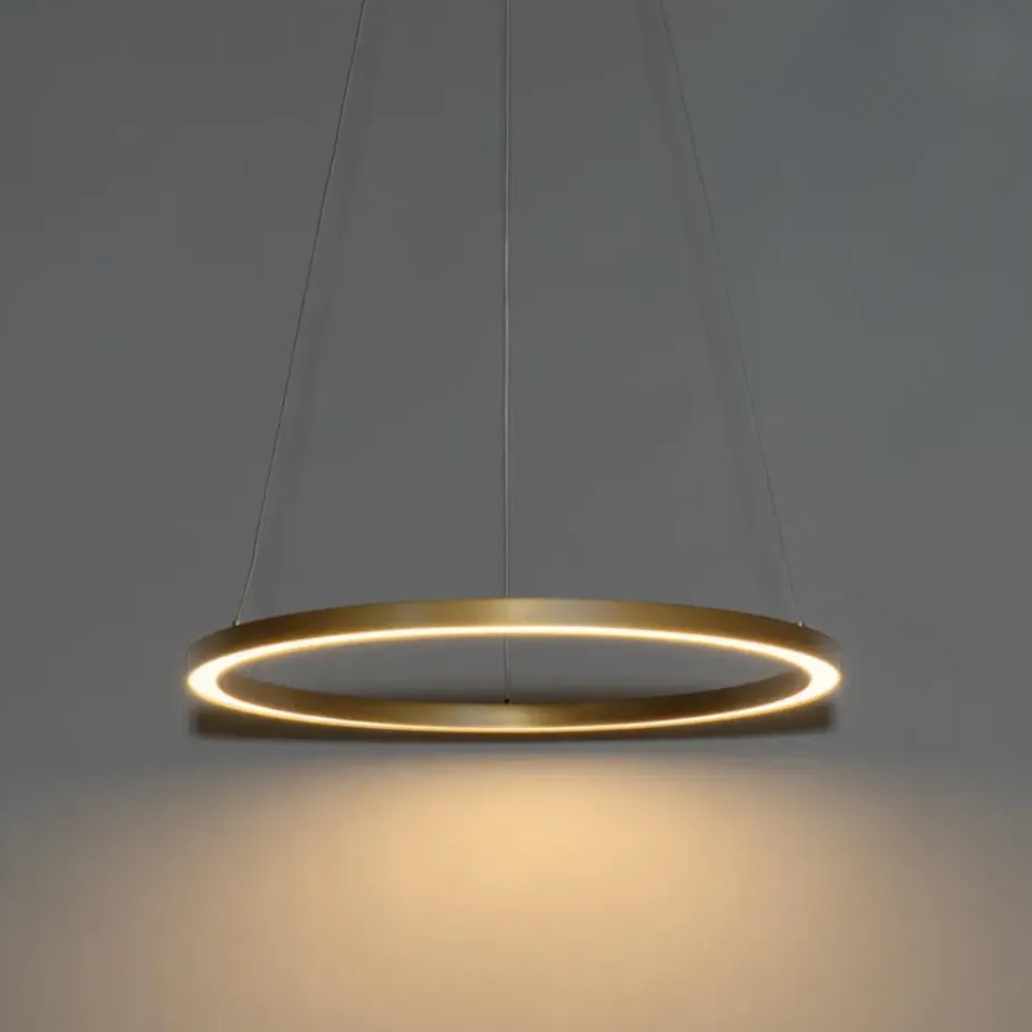 Qazqa professional hanglampen girello goudkleurig geïntegreerde led