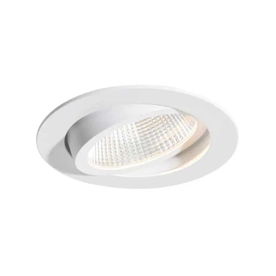 Qazqa professional inbouwspots gaius wit geïntegreerde led