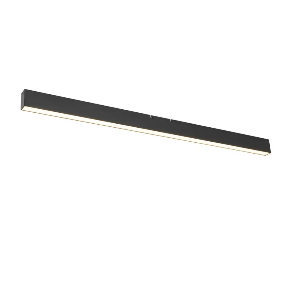Qazqa professional plafondlampen keane zwart geïntegreerde led