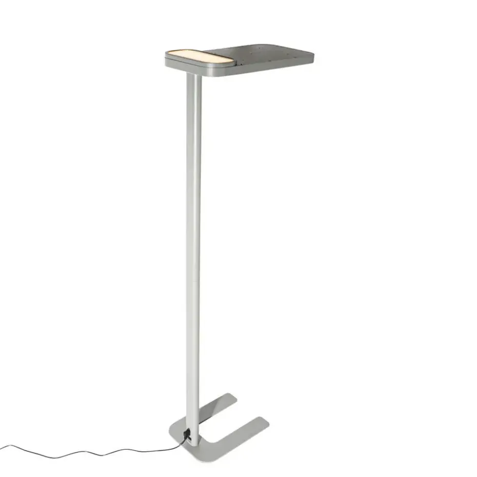 Qazqa professional vloerlampen guzo grijs geïntegreerde led