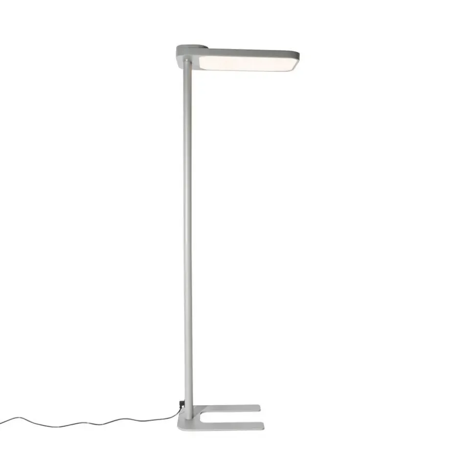 Qazqa professional vloerlampen guzo grijs geïntegreerde led