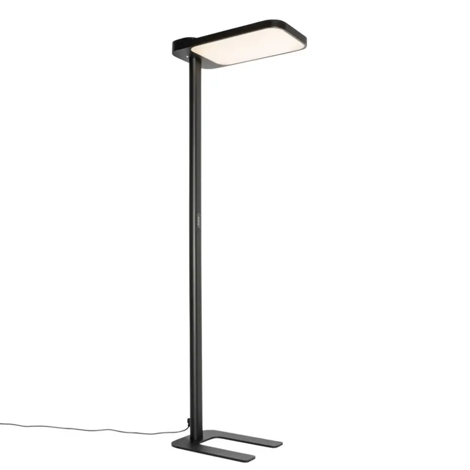 Qazqa professional vloerlampen guzo zwart geïntegreerde led
