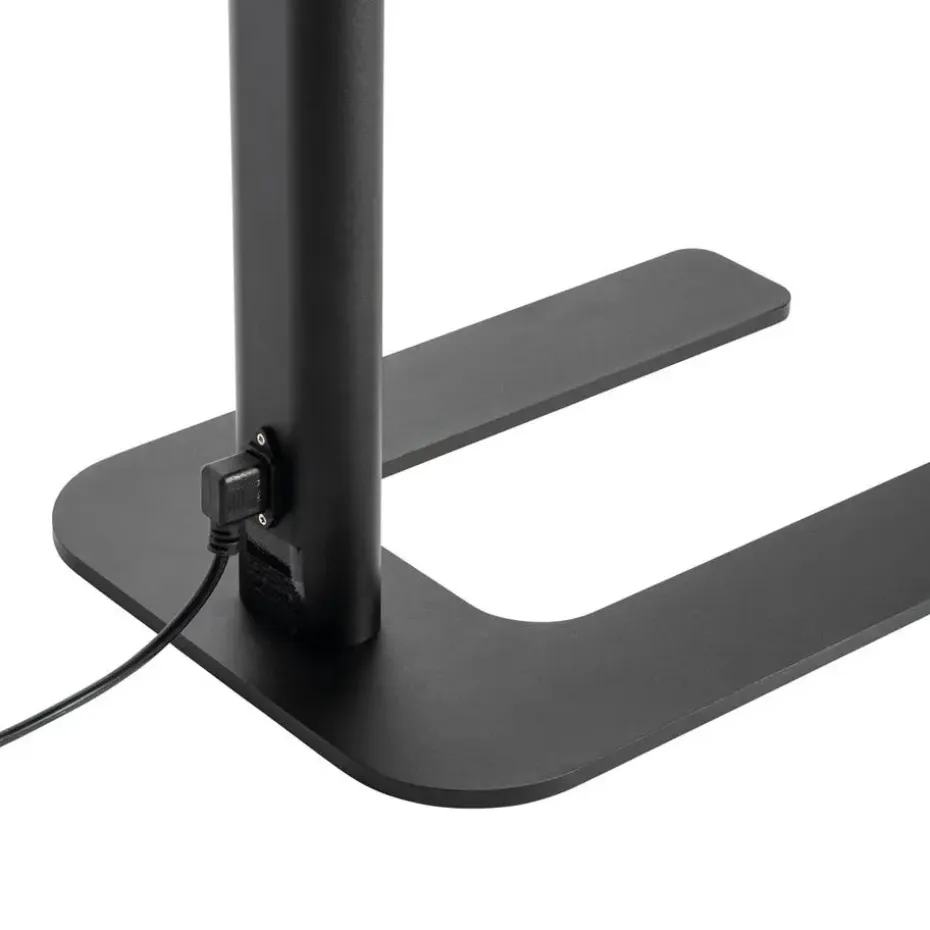 Qazqa professional vloerlampen guzo zwart geïntegreerde led