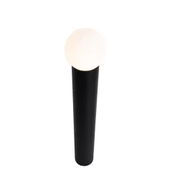Qazqa staande buitenlampen huma zwart e27