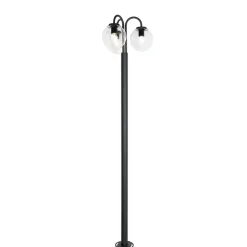 Qazqa staande buitenlampen sfera zwart e27