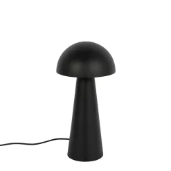 Qazqa staande buitenlampen mushroom zwart e27