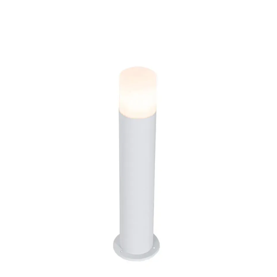 Qazqa staande buitenlampen odense wit e27