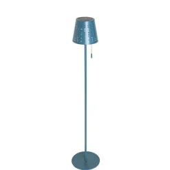 Qazqa staande buitenlampen ferre blauw geïntegreerde led