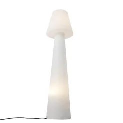 Qazqa staande buitenlampen katrijn wit e27