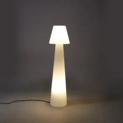 Qazqa staande buitenlampen katrijn wit e27