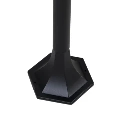 Qazqa staande buitenlampen new orleans zwart e27