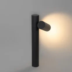 Qazqa staande buitenlampen duo zwart gu10