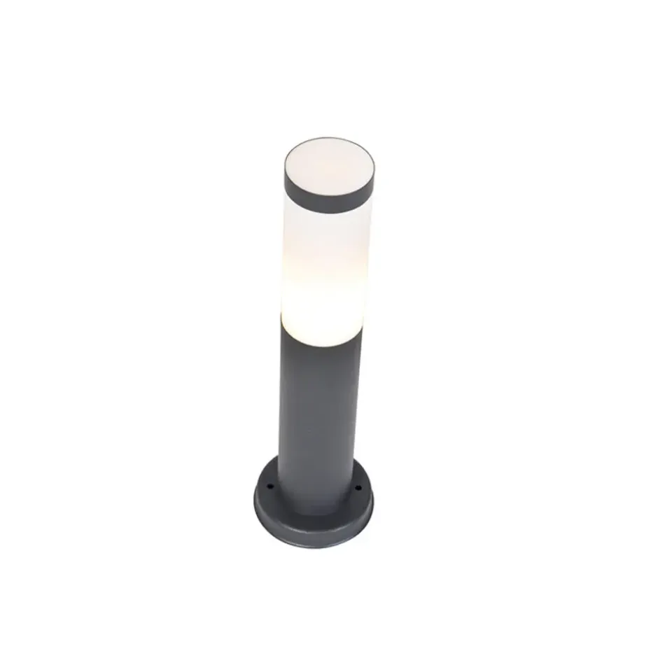 Qazqa staande buitenlampen rox grijs e27
