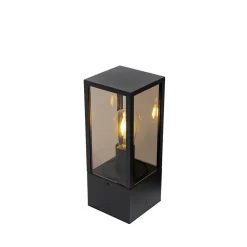 Qazqa staande buitenlampen charlois zwart e27