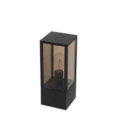 Qazqa staande buitenlampen charlois zwart e27