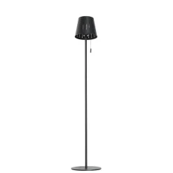 Qazqa staande buitenlampen ferre zwart geïntegreerde led