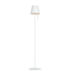 Qazqa staande buitenlampen ferre wit geïntegreerde led