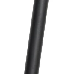Qazqa staande buitenlampen berta zwart e27