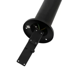 Qazqa staande buitenlampen solo zwart gu10