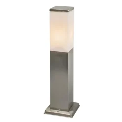 Qazqa staande buitenlampen malios zilverkleurig e27