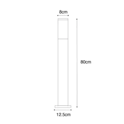 Qazqa staande buitenlampen malios bruin e27